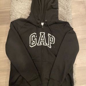GAP Black Zip-Up Hoodie